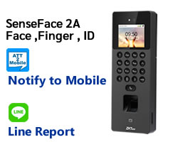 เครื่องสแกนใบหน้าและลายนิ้วมือ SenseFace 2A