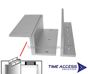 ชุด L-Z Brackets จับยึดกลอนแม่เหล็กไฟฟ้ากับประตู